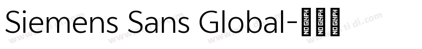 Siemens Sans Global字体转换